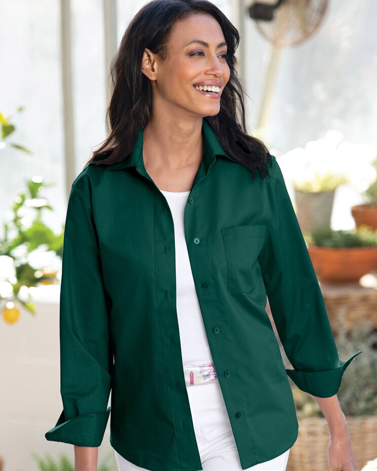 Foxcroft Classic-Fit Solid Shirt image number 1