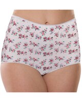 100% Printed Cotton Full Coverage Panty, 6-Pack thumbnail number 2