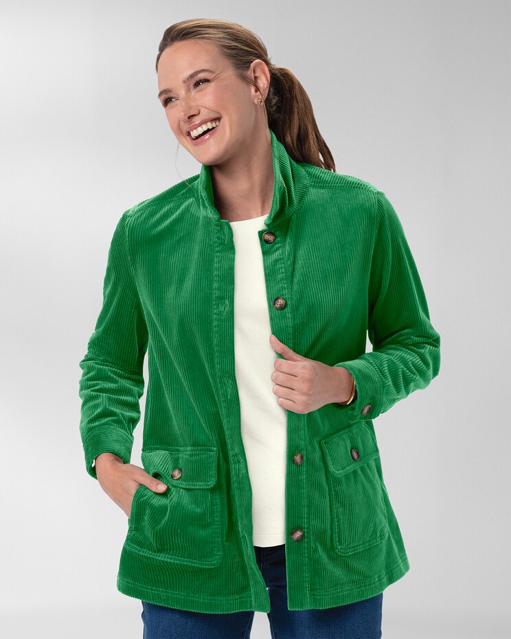 Wide-Wale Corduroy Shirt Jacket image number 1