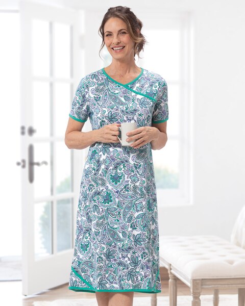 Paisley Luxe Knit Gown