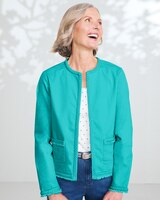 DreamFlex Color Braid-Trim Jacket thumbnail number 1