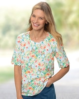Prima™ Cotton Watercolor Scallop Tee thumbnail number 1