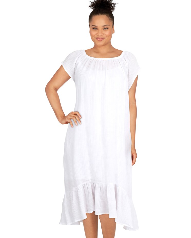 Ruby Rd® Isle Verde Double Gauze High Low Hem Dress image number 1