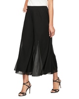 Wide Leg Cropped Length Mesh Pant thumbnail number 1