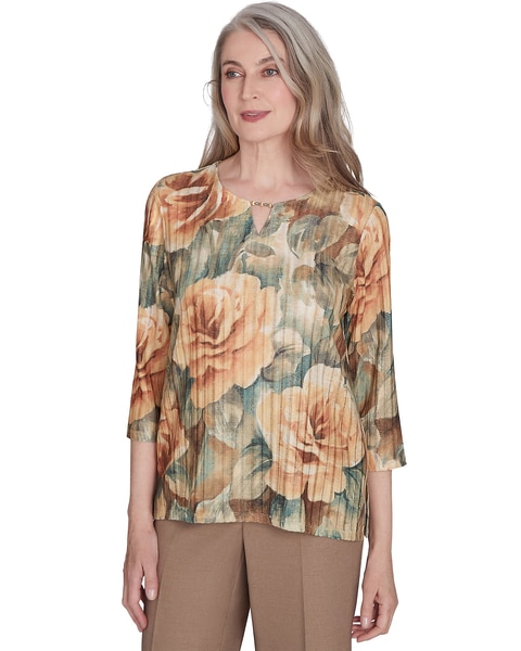 Alfred Dunner® Emerald Isle Vintage Floral Top