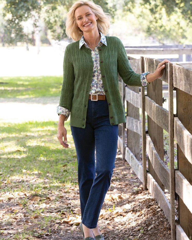 Foxcroft Orchard Floral Non-Iron Shirt image number 2
