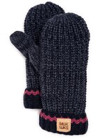 MUK LUKS® Womens Marled Chunky Stitch Mitten thumbnail number 1