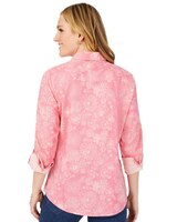 Zoey Roll-Tab Drawn Floral Shirt thumbnail number 2