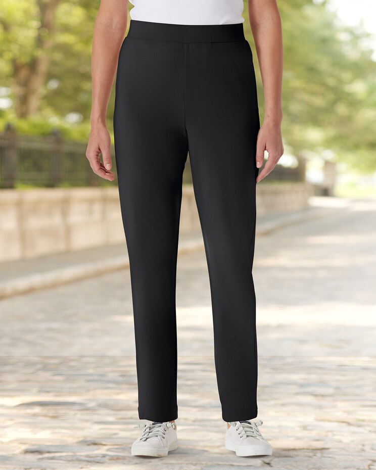 Everyday Knit Zip-Pocket Slim Pants image number 1