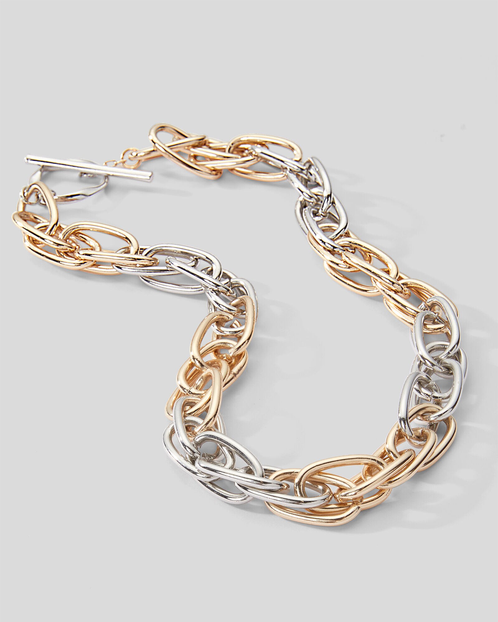 Mixed Link Statement Necklace