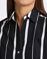 Foxcroft Paityn 3/4 Sleeve Stripe Shirt thumbnail number 3