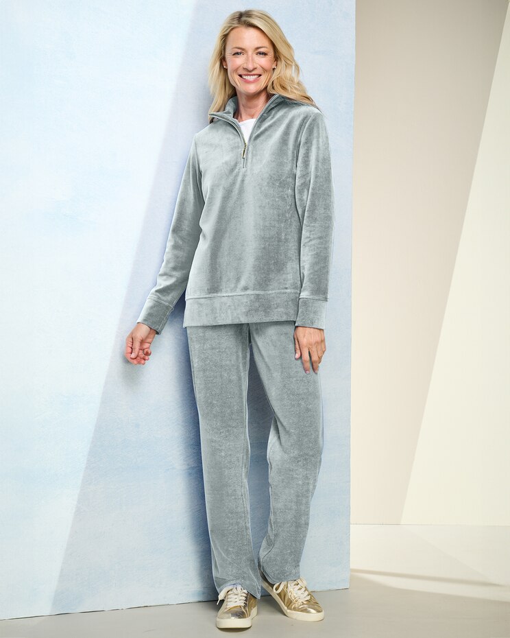 Luxe Velour Half Zip Set image number 1