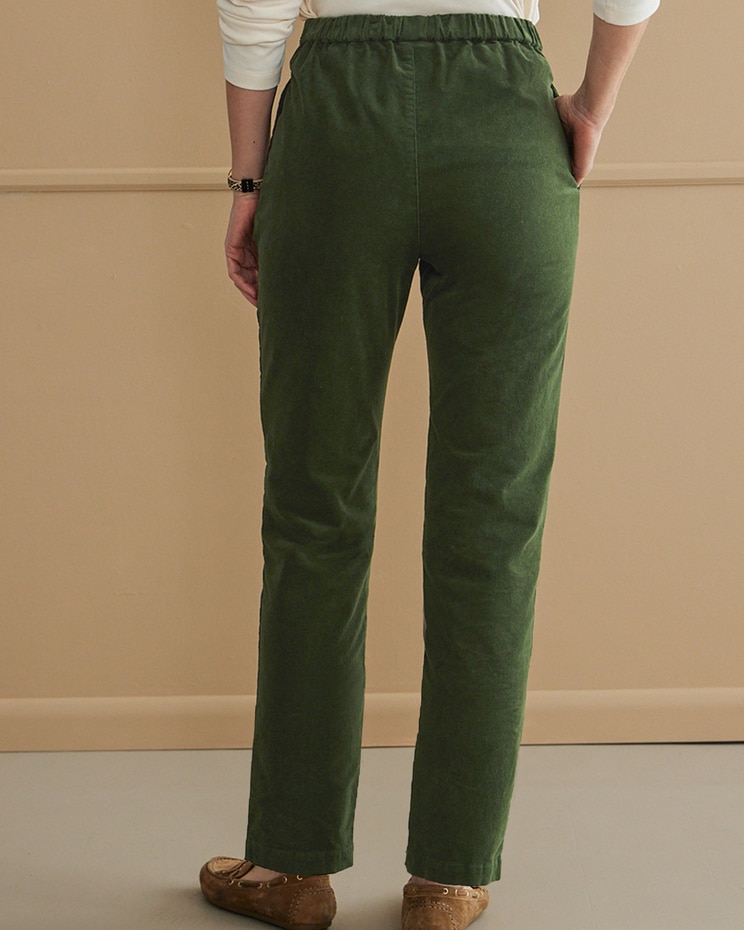 Stretch Pincord Pull-On Pants image number 3