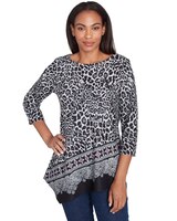 Ruby Rd® Cozy Season Knit Paisley Top thumbnail number 1