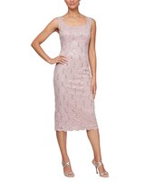 S.L. Fashions Two Piece T-Length Sequined Lace Jacket Dress thumbnail number 3