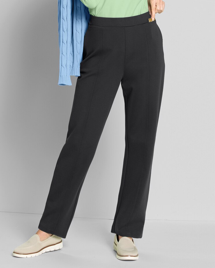 FlexKnit 7-Pocket Straight Pull-On Pants image number 1