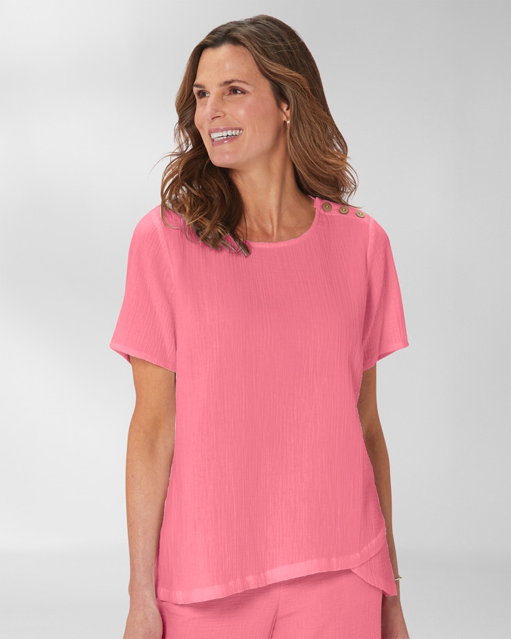 Nantucket Textured-Cotton Popover image number 1