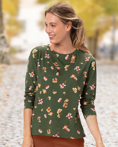 Prima™ Cotton Falling Flowers Tee