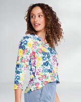 Prima™ Cotton Botanical Jewelneck Tee thumbnail number 2