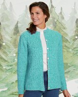 Cable & Shaker Mockneck Cardigan thumbnail number 2