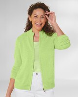 Bayside Cotton Zip-Front Cardigan thumbnail number 1