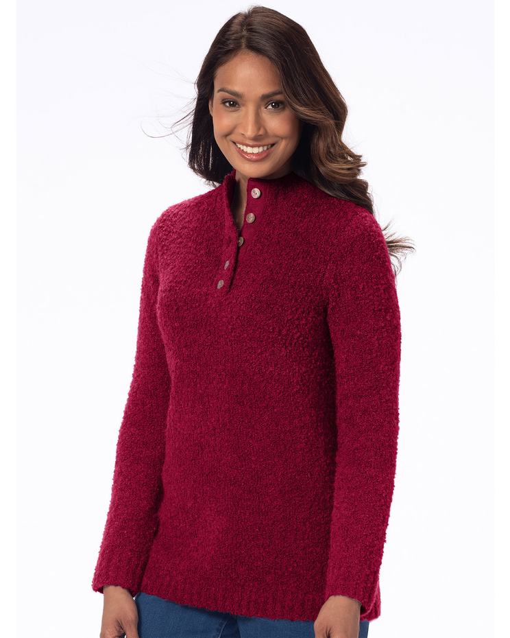 Cuddle Boucle Pullover Sweater image number 1