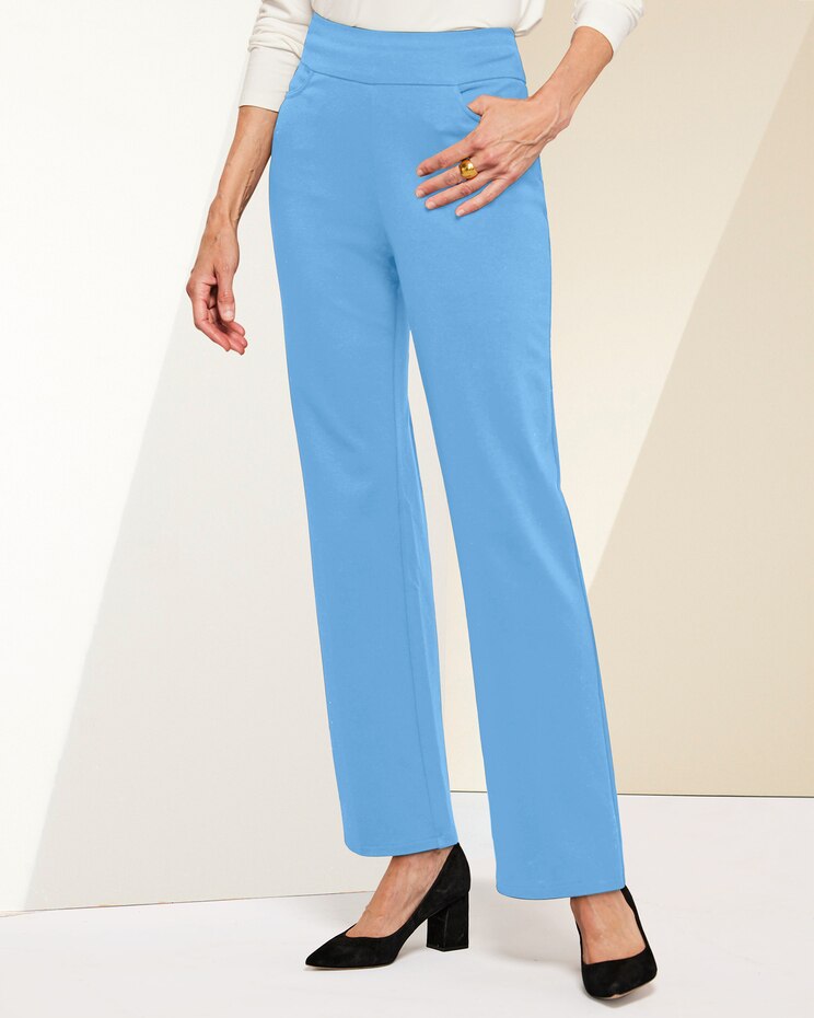 Slimtacular® Ponte Straight-Leg Pants image number 1
