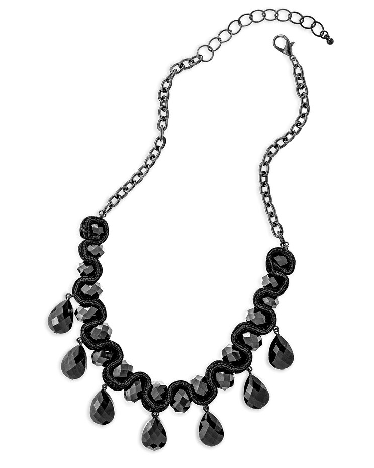 Luxe Velvet Gems Necklace image number 2