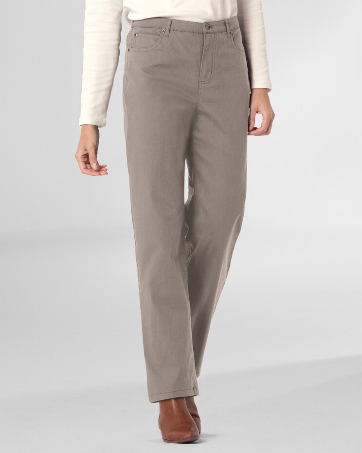 DreamFlex Color Comfort-Waist Relaxed Straight Leg Jeans image number 1