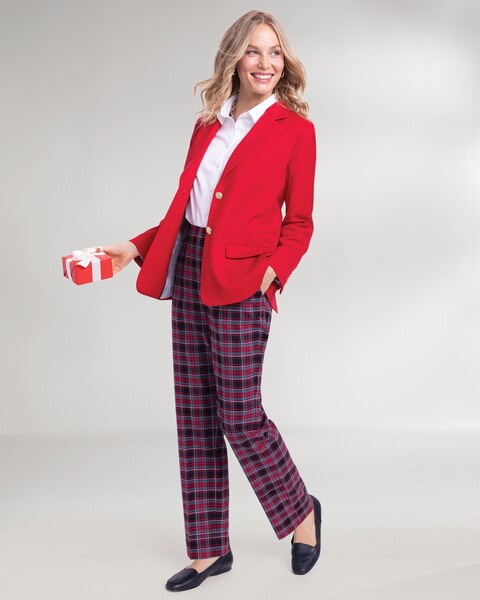 Deck The Halls Tartan Pull-On Pants