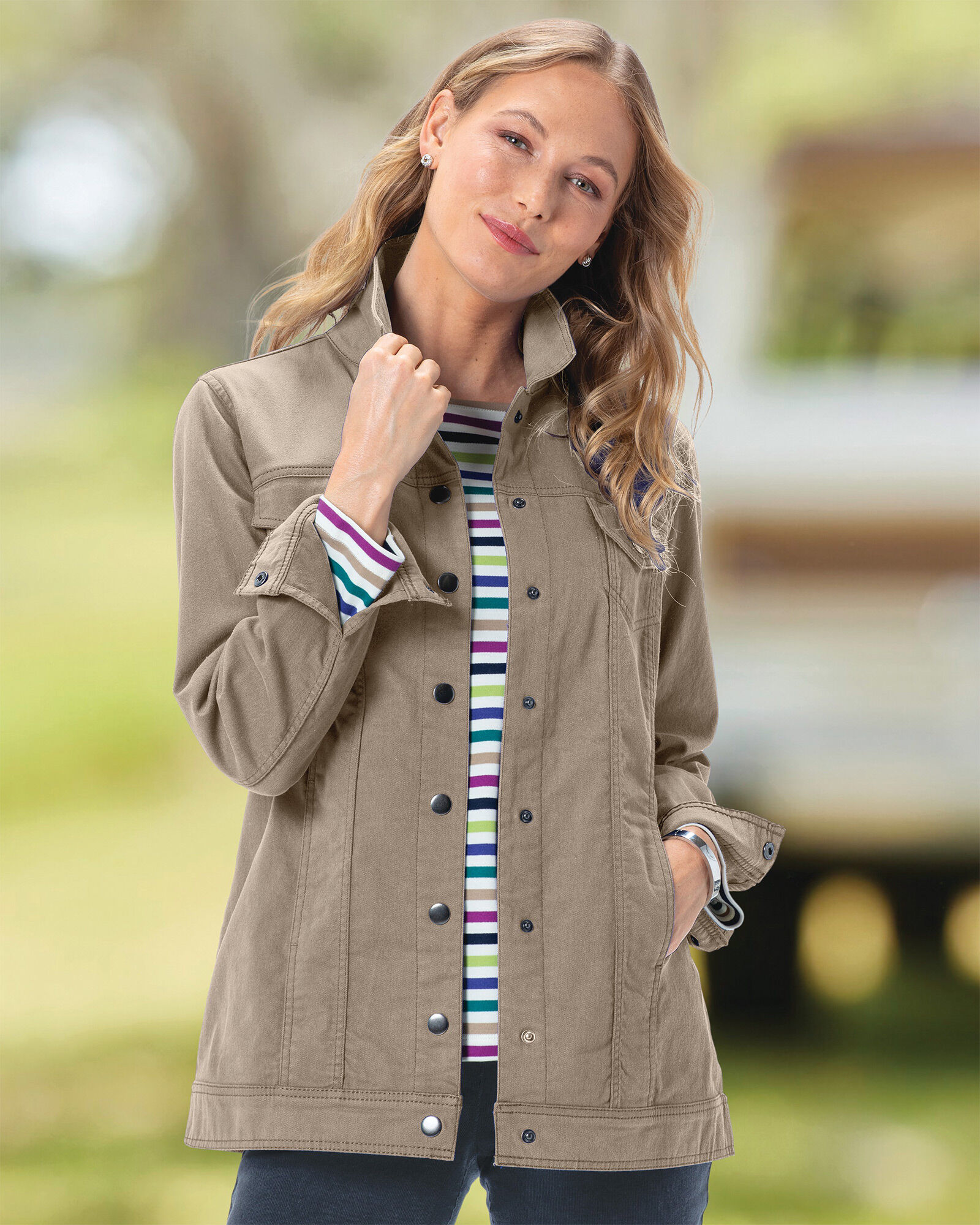 Colored jean jacket discount