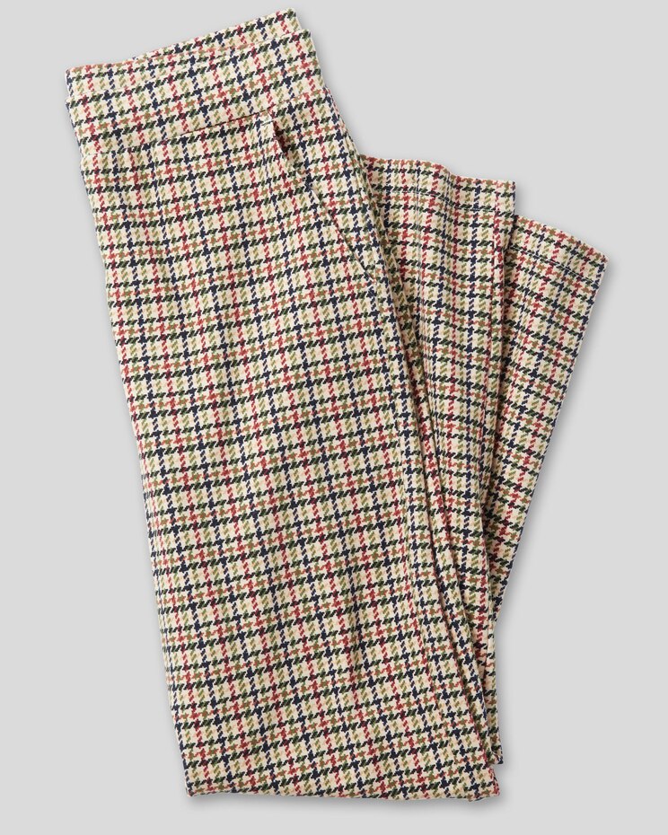 Everyday Knit Straight-Leg Houndstooth Pants image number 2