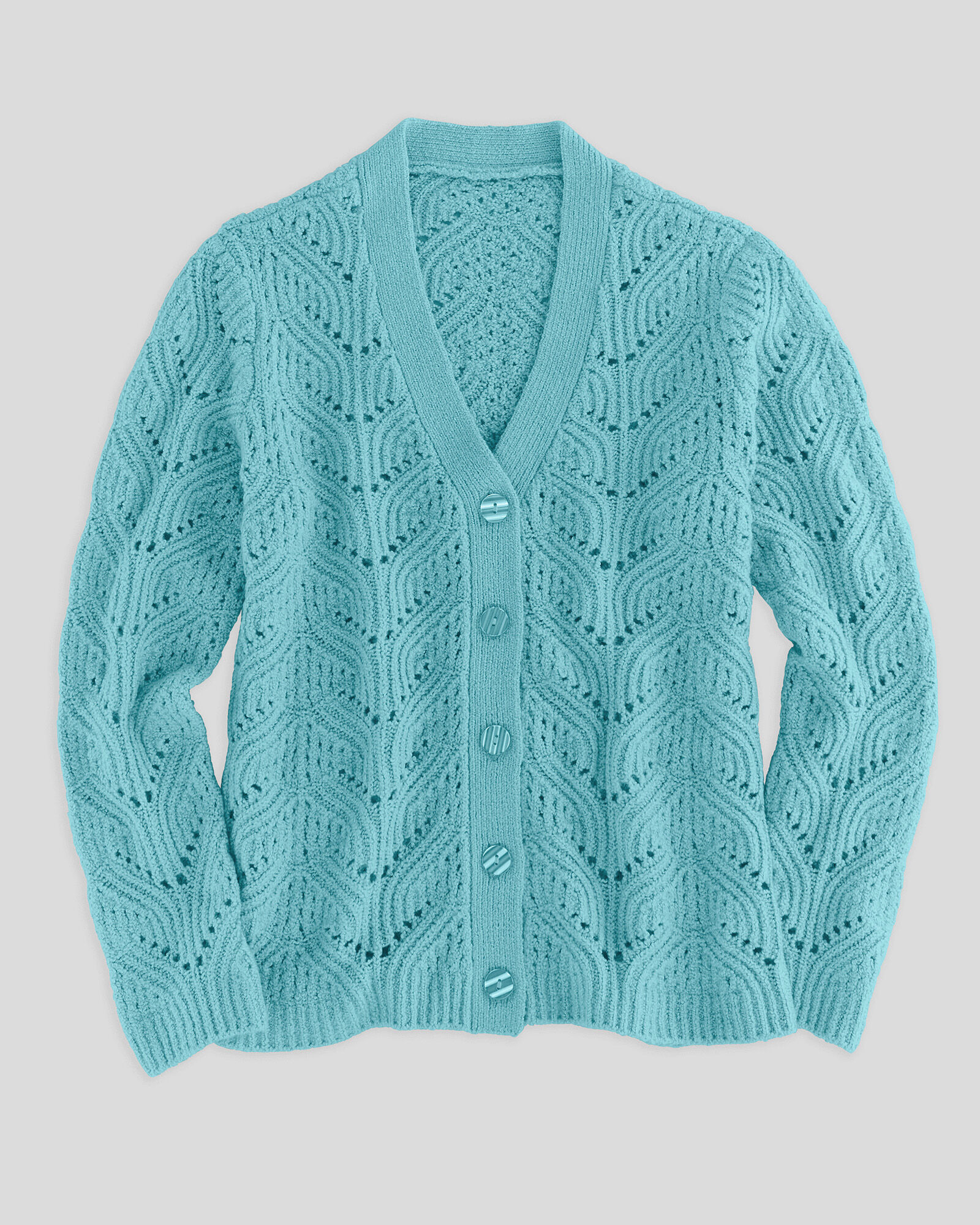 Pointelle V-Neck Cardigan | Appleseed's Pointelle V-Neck Cardigan | Appleseed's