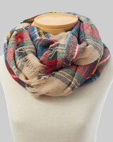 Plaid Infinity Scarf thumbnail number 1