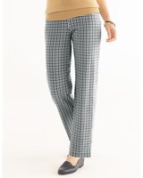 Everyday Knit Check-Print Pants thumbnail number 1