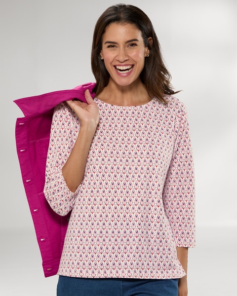 Prima™ Cotton Deco Mini-Print Tee