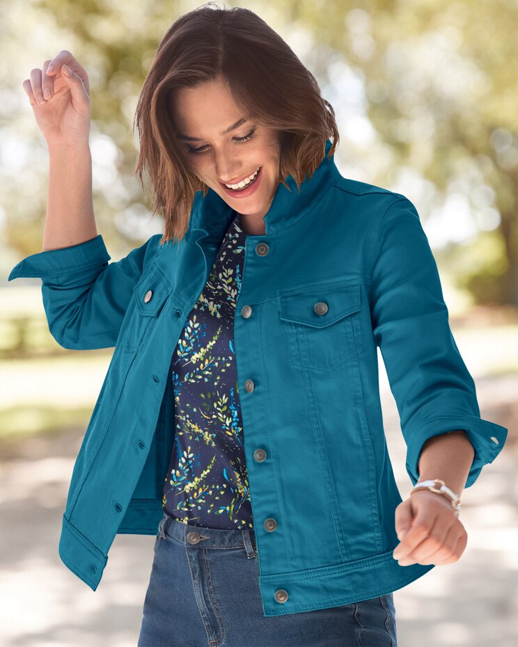 DreamFlex Colored Jean Jacket image number 1