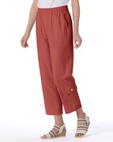 Captiva Button-Pocket Cropped Pants thumbnail number 1