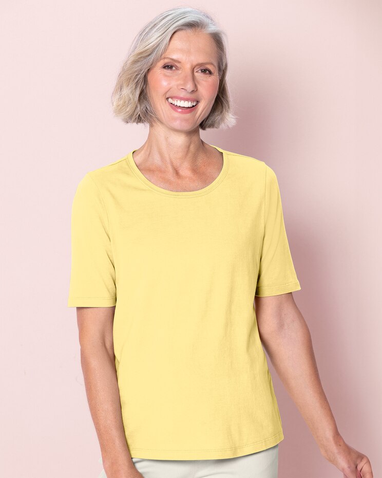 Prima™ Cotton Ultimate Elbow-Sleeve Tee image number 1