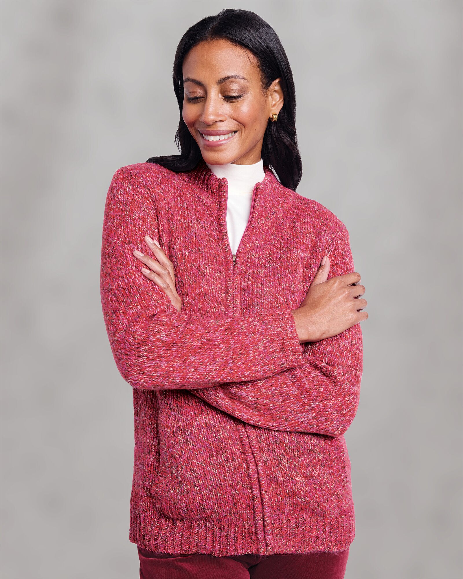 Cozy Soft Zip Front Cardigan