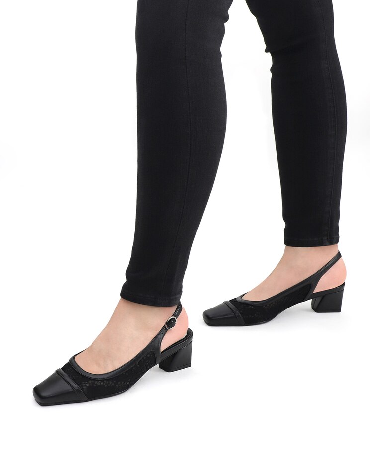 Easy Street® Fortune Square Toe Slingback Pumps image number 9