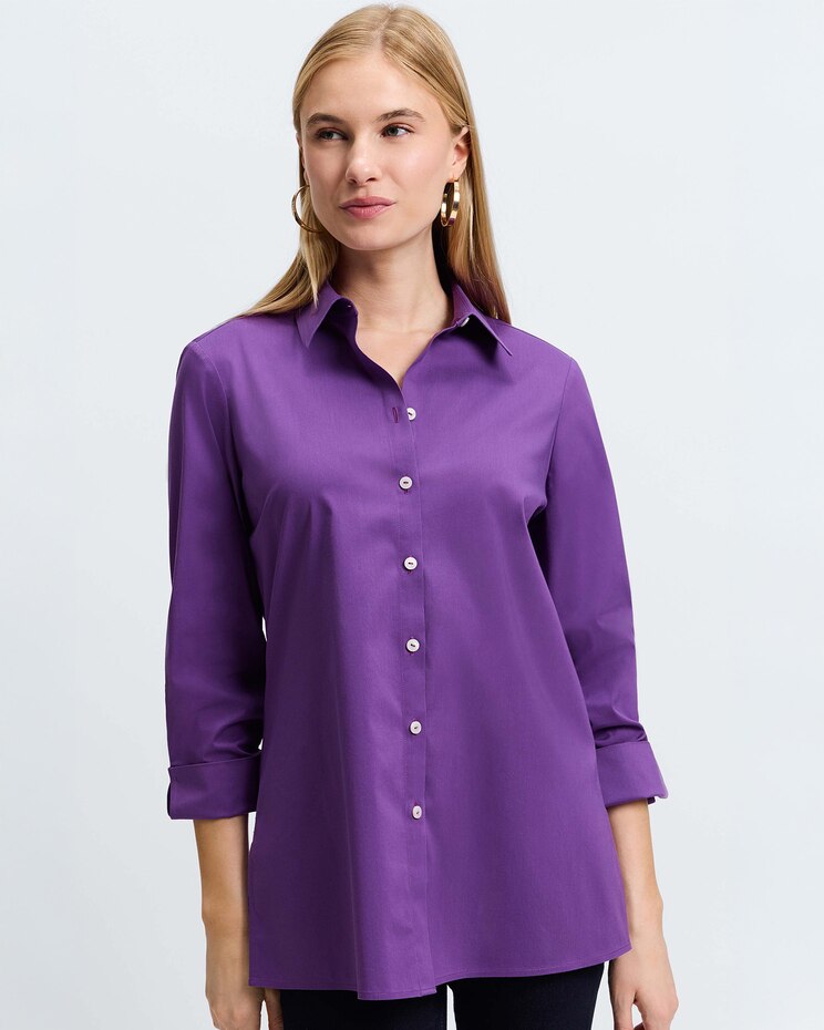 Foxcroft Evelyn Essential Stretch Non-Iron Shirt image number 1