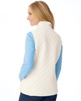 Diamond Quilted Zip-Front Vest thumbnail number 3