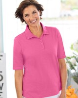 Essential Cotton Elbow-Sleeve Polo thumbnail number 1