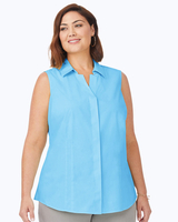 Foxcroft Taylor Essential Stretch Non-Iron Sleeveless Shirt thumbnail number 3