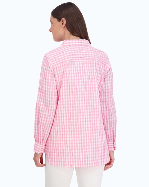Pandora Crinkle Gingham  Tunic