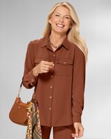 Wash & Go Crepe Blouse thumbnail number 1