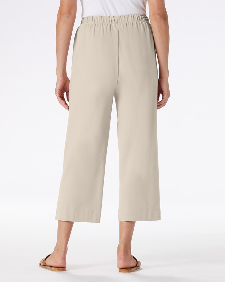 Sahara Side-Button Knit Capris image number 2