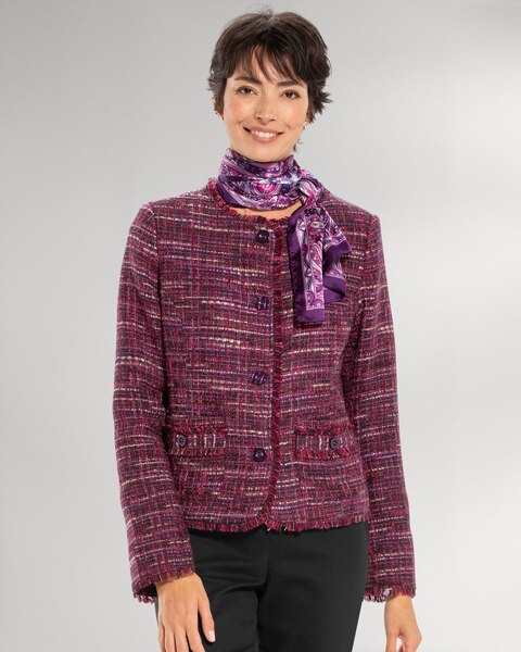 Fringed Tweed Jacket