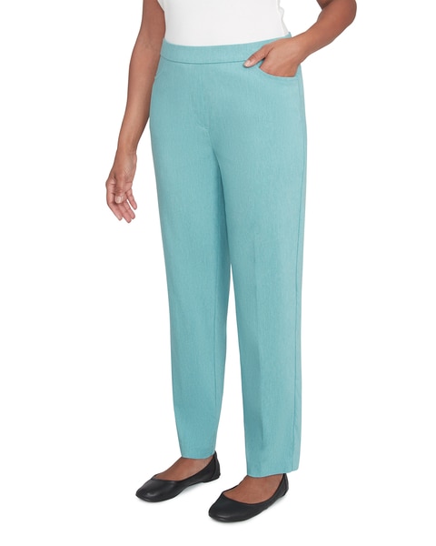 Alfred Dunner® Lake Victoria Average Front Pocket Pant with All Around Elastic